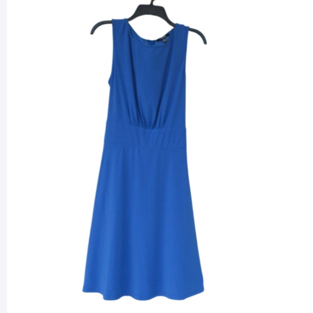 Chaps sleeveless fit and flare dress ties in back size L